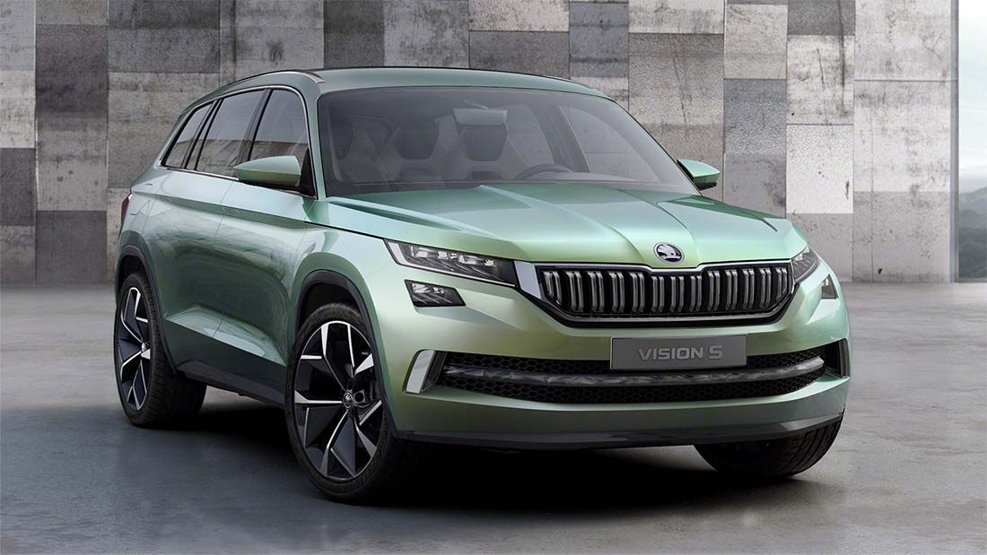 ŠKODA VisionS prototipo híbrido enchufable-delantera