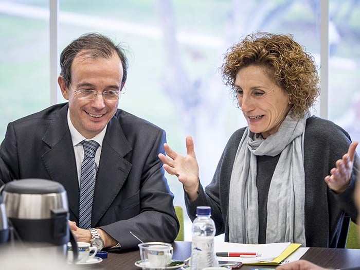 Rafael del Río director técnico de AEDIVE e Isabel García alcaldesa del Ayuntamiento de Santa Perpètua de Mogoda