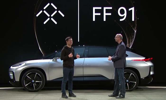 Presentación del FF 91 en el CES 2017 de Las Vegas