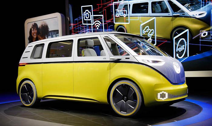 Volkswagen I.D. BUZZ prototipo en el Salón del Automovil de Detroit-Foto Autocar