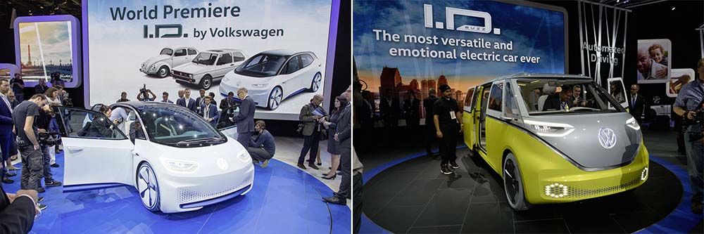 Los dos modelo presentados hasta ahora de la familia Volkswagen I.D.