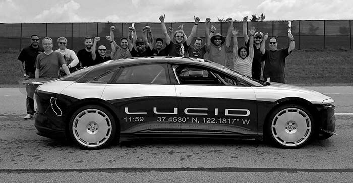 El equipo de pruebas de Lucid Motors