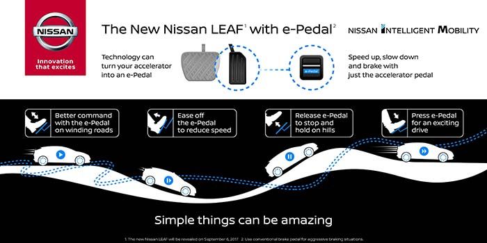 El nuevo Nissan Leaf incorporará el e-Pedal