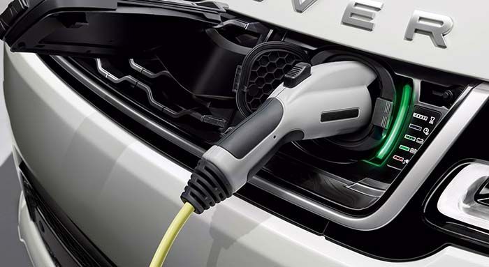 Puerto de carga del Range Rover Sport PHEV