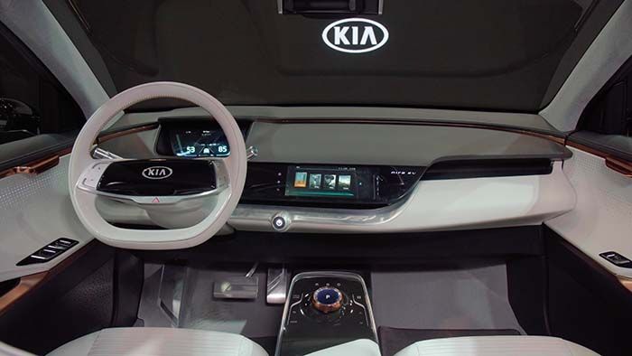 Interior del Kia Niro EV Concept