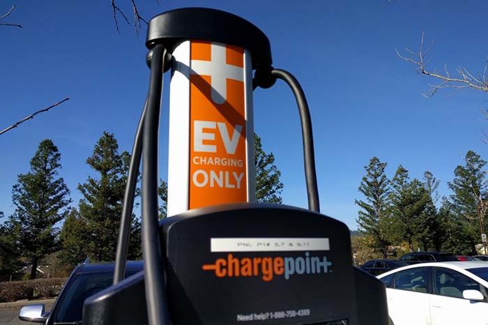 Estación de carga de ChargePoint en Estados Unidos
