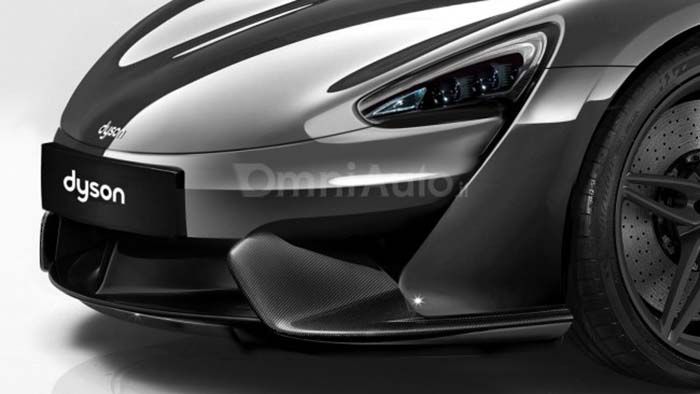 Parte frontal del coche eléctrico de Dyson imaginado por Omniauto