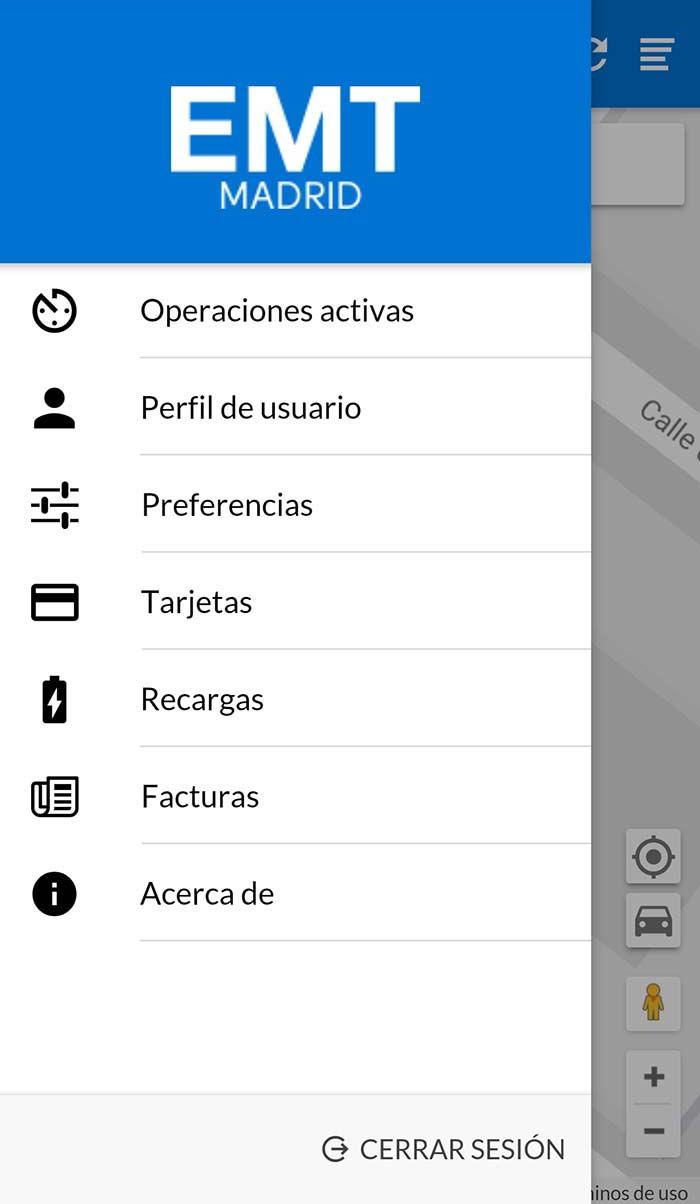 Aplicación para teléfonos móviles Electro-EMT