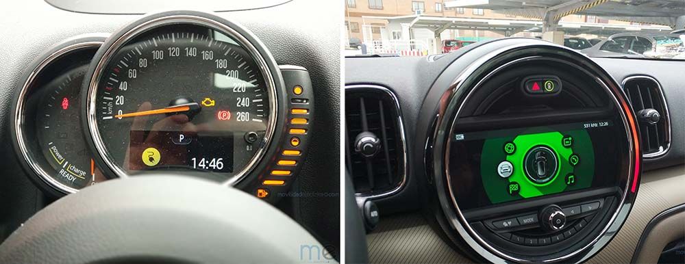 Instrumentación del del MINI Cooper S E Countryman ALL4