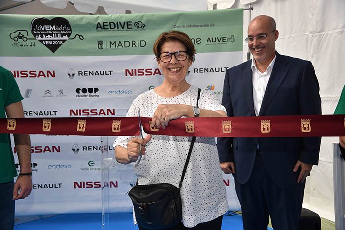 Inés Sabanés, Delegada de Medio Ambiente y Movilidad del Ayuntamiento de Madrid inaugura VEM 2018