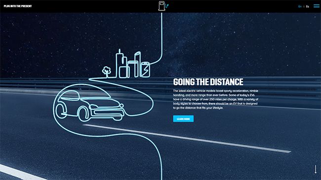 Plugintothepresent. Sitio web. Electrify America