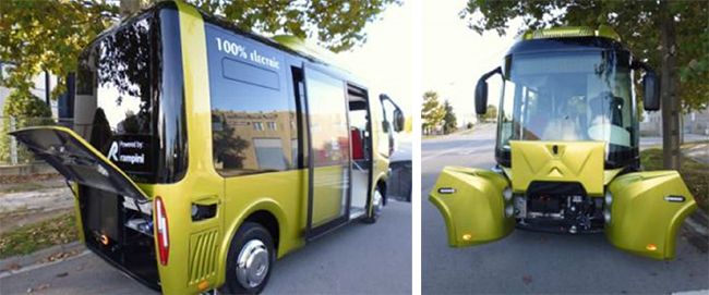 Los microbuses son 100% eléctricos