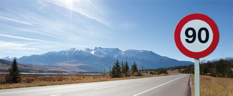 La circulación en carreteras convencionales se reduce en 10 km/h, hasta 90 km/h