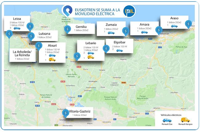 El proyecto recoge la dotación de infraestructura de carga en 11 centros