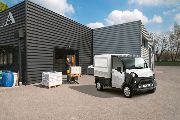 El Aixam e-TRUCK se postula como una solución para profesionales