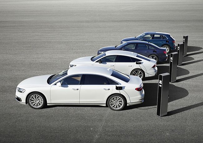 Las nuevas versiones híbrido-enchufables de los Audi Q5, A6, A7 y A8.