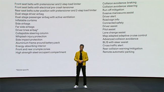 Thomas Ingenlath, Director Ejecutivo de Polestar, presentando el Polestar 2