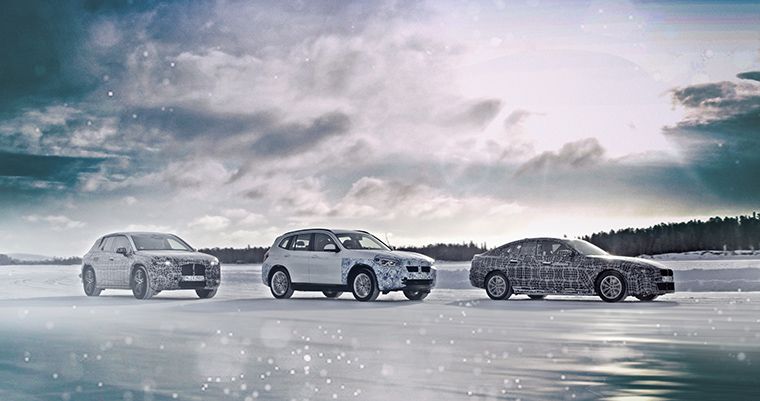 Pruebas extremas para los BMW iX3, i4 e iNEXT