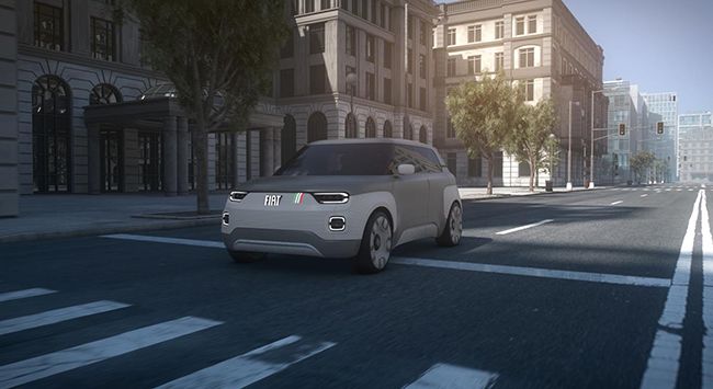 El Fiat Concept Centoventi es un coche urbano, pero también puede hacer viajes largos, gracias a sus posibilidades de autonomía