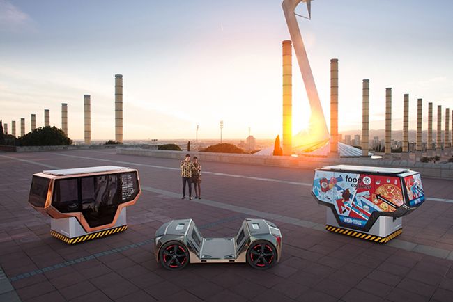 Es un microvehículo eléctrico y autónomo