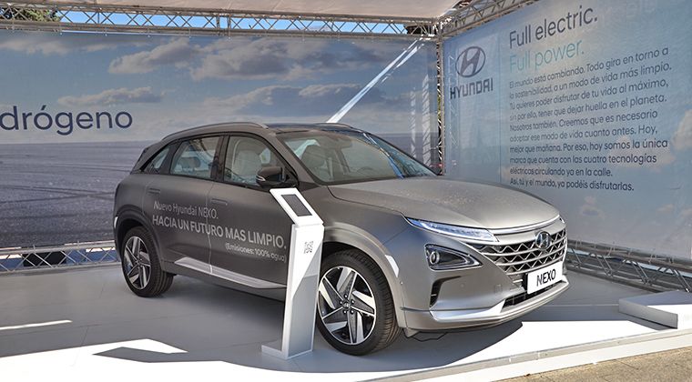 Hyundai Nexo, el único vehículo de pila de combustible que se vende en nuestro país. Foto tomada en VEM 2019.