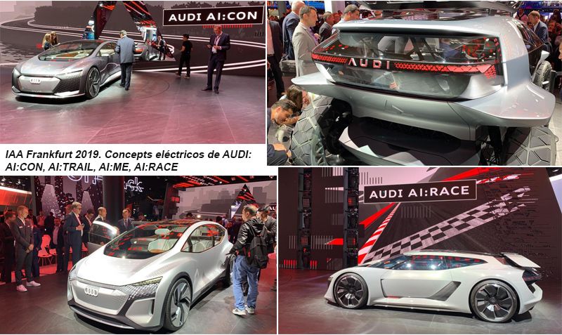 Los cuatro visionarios concept eléctricos de Audi en el AI:TRAIL.