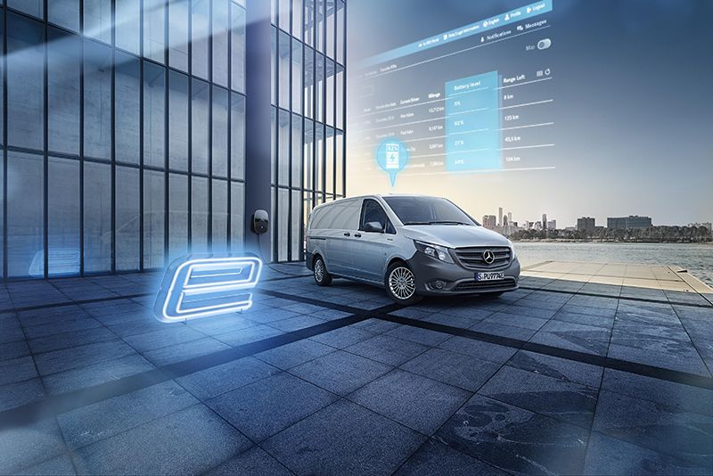 Furgoneta eléctrica Mercedes eVito.