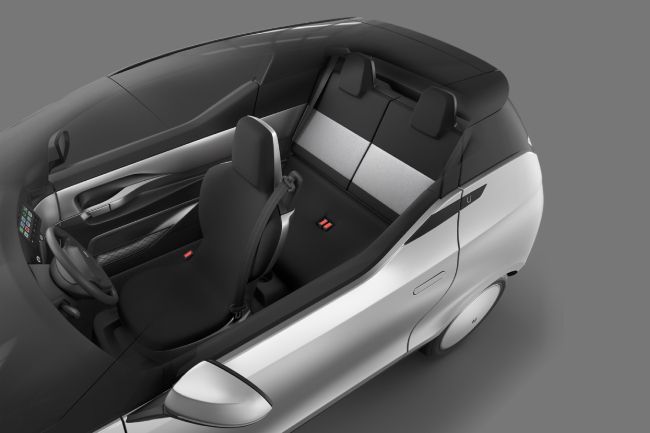 Configuración interior del coche. 