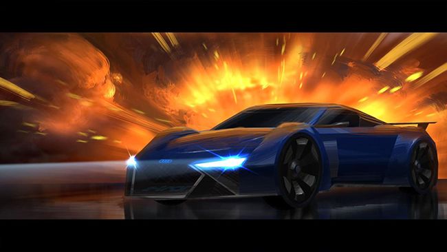 Audi RSQ e-tron de Spies in Disguise.