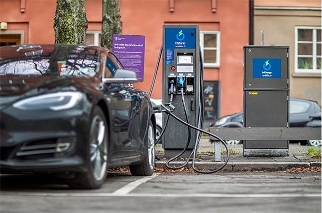 Infraestructura de carga con tecnología ABB.