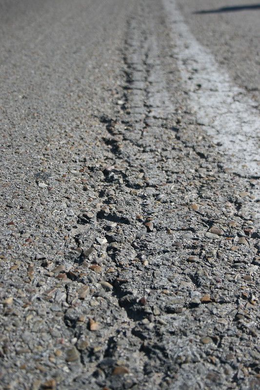 Carretera en mal estado