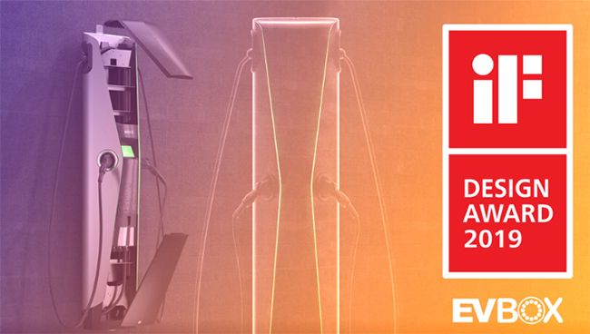 En 2019, la estación de carga EVBox Iqon consiguió varios premios. Entre ellos, el ya citado del CES de Las Vegas, el iF Design Award y el Red Dot Award. 