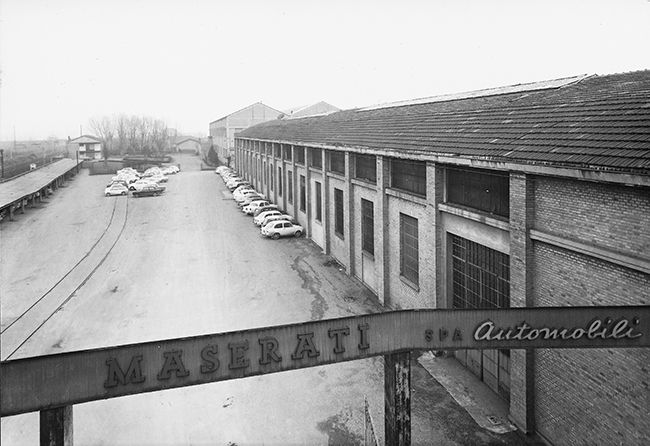 La planta de Módena en 1965. Hoy es, además de la sede de la marca, el lugar donde se investiga y se desarrollan los modelos.