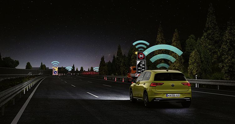 Tecnología Car2X en el nuevo Volkswagen Golf.