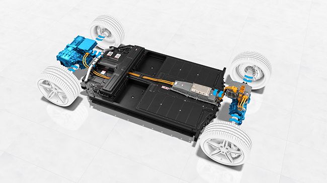 Porsche Taycan. Motores eléctricos.