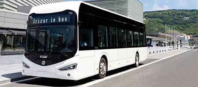 Los autobuses son del modelo ie bus de 12 metros de longitud.