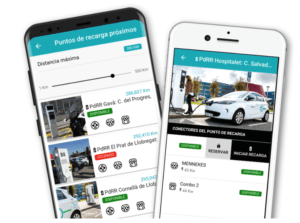 puntos de recarga de coches eléctricos