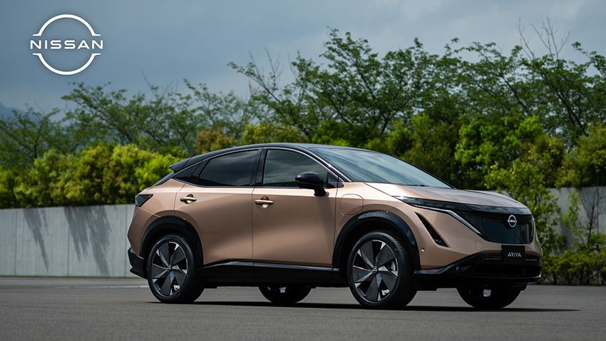5 unidades del nuevo crossover eléctrico de Nissan, el Ariya, llegan a Barcelona.
