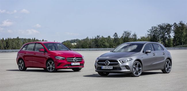 Mercedes  Clase A y Clase B híbridos enchufables.