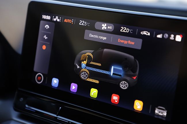 Pantalla del SEAT León e-Hybrid.