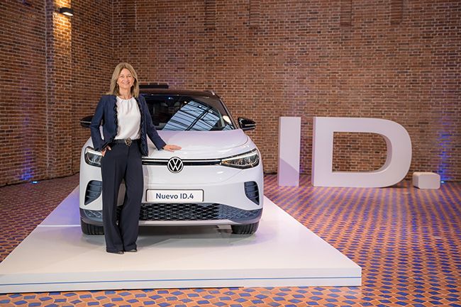 Laura Ros, directora general de Volkswagen España, durante la presentación del SUV.