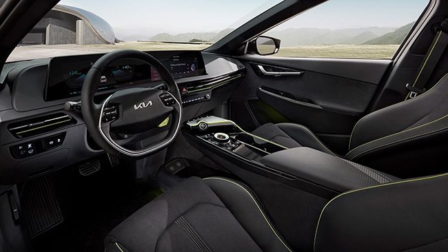 Interior del Kia EV6 GT.