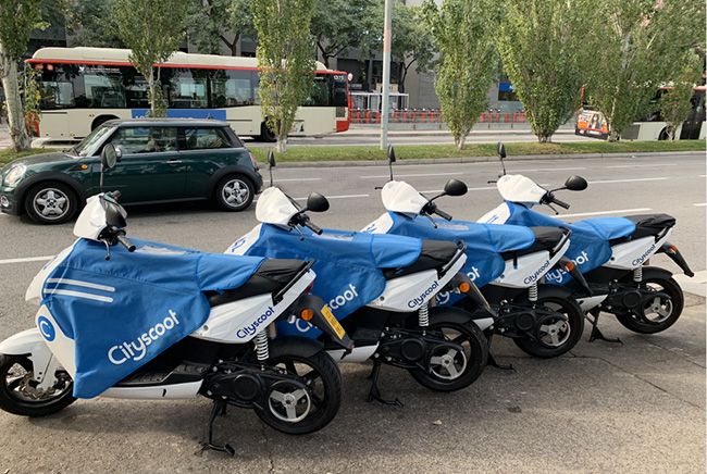 Cityscoot Barcelona.