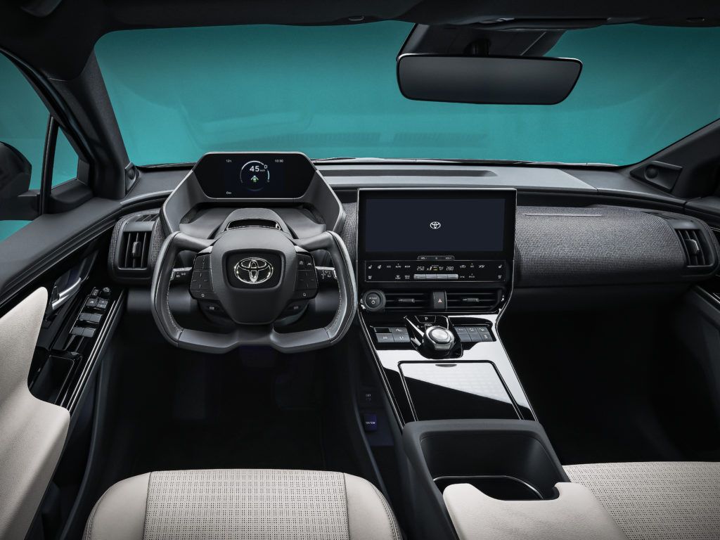 toyota bz4x diseño interior