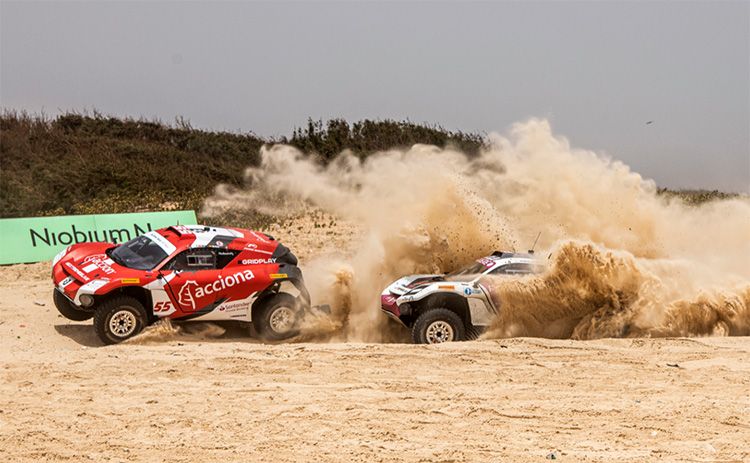 El equipo Acciona / Sáinz XE Team, de Carlos Sáinz y Laia Sanz, tuvo una avería en la primera clasificación que, por una cuestión de tiempos, le impidió estar en la final.