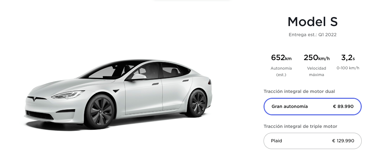 tesla model s plaid 2021 coche electrico rapido