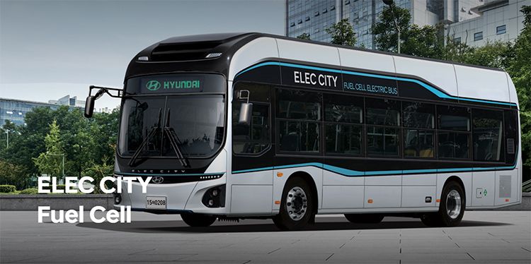 Hyundai Elec City Fuel Cell electric bus.