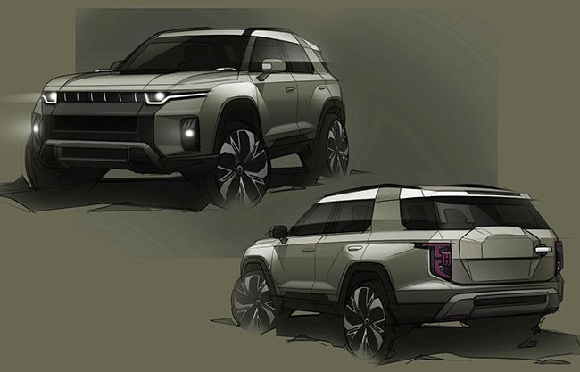 Además del Korando e-Motion, la marca planea lanzar un SUV más grande en 2022 que, de momento, se conoce como el J100.