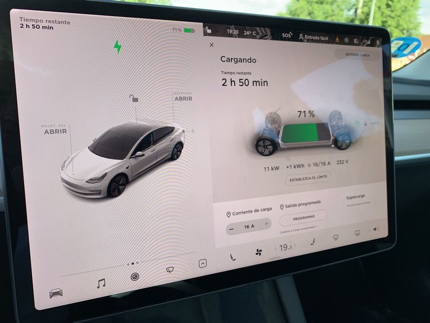 recargar tesla model 3