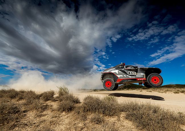 Audi RS Q e-tron de pruebas en Zaragoza